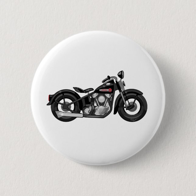Knucklehead Motorcycle Button (Front)