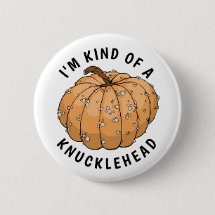 Knucklehead pumpkin button