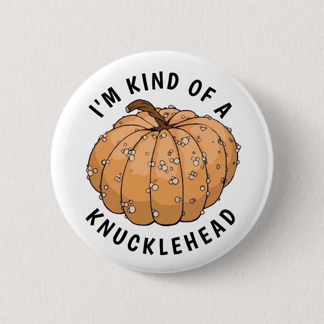 Knucklehead pumpkin  button (Front)