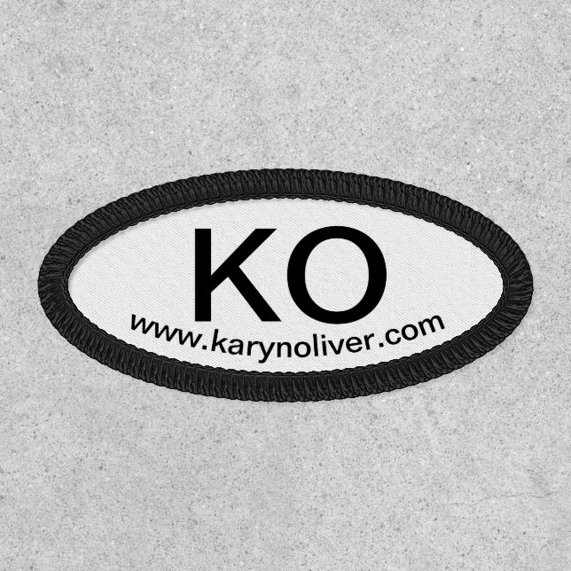 KO Karyn Oliver Oval Patch (Front)