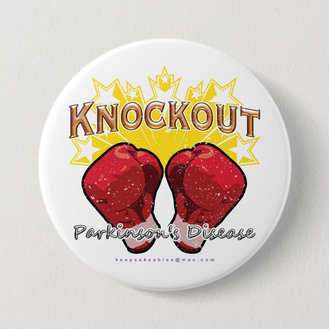 KO Parkinson's Distressed Button (Front)