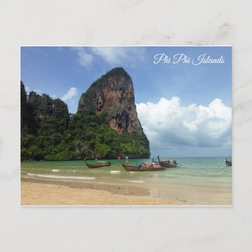 Ko Phi Phi Islands Thailand Krabi James Bond Postcard