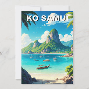 Ko Samui Thailand Holiday Card