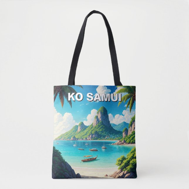 Ko Samui Thailand Tote Bag (Front)