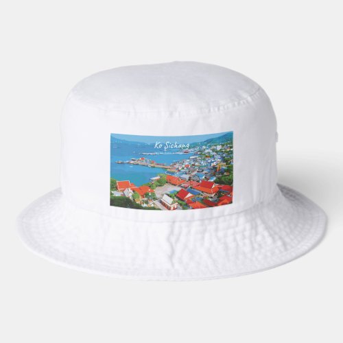 Ko Sichang, Thailand - Vibrant Harbor View Bucket Hat