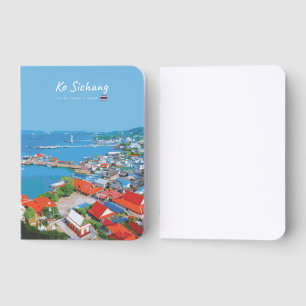 Ko Sichang, Thailand - Vibrant Harbor View Foil Vow Books
