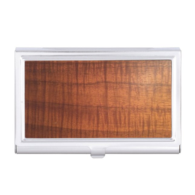 Koa Designed Business Card Holder (Front)