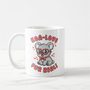 Koa-Love Fur Real - Cute Koala Valentine Pun Coffee Mug