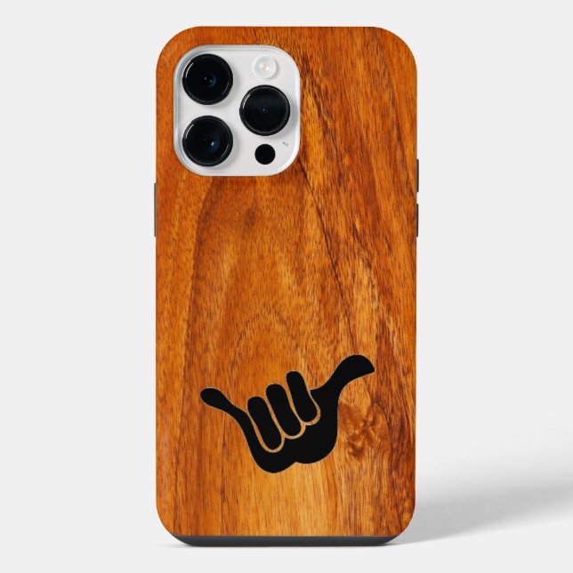 Koa wood iphone case (Back)