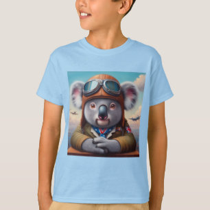 Koala Airplane Pilot T-Shirt