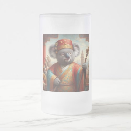 Koala Ancient China Frosted Glass Beer Mug