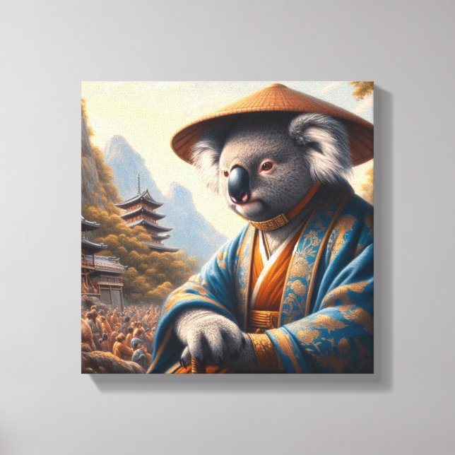 Koala Ancient Japan Canvas Print (Front)