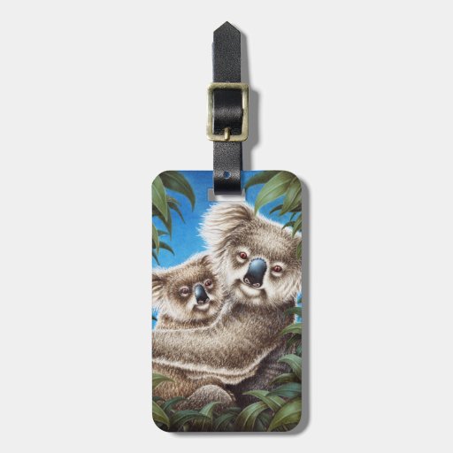 Koala and Baby Luggage Tag | Zazzle