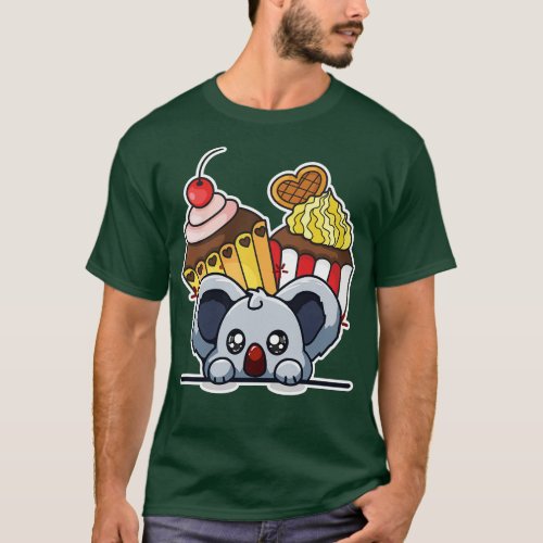 Koala and cupcakes T_Shirt