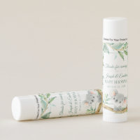 Koala and Eucalyptus Baby Shower Favor Lip Balms