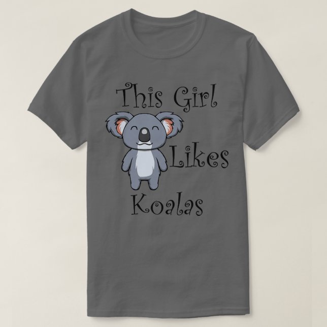 Koala and Eucalyptus Funny Saying Cute Koala Bear  T-Shirt (Design Front)