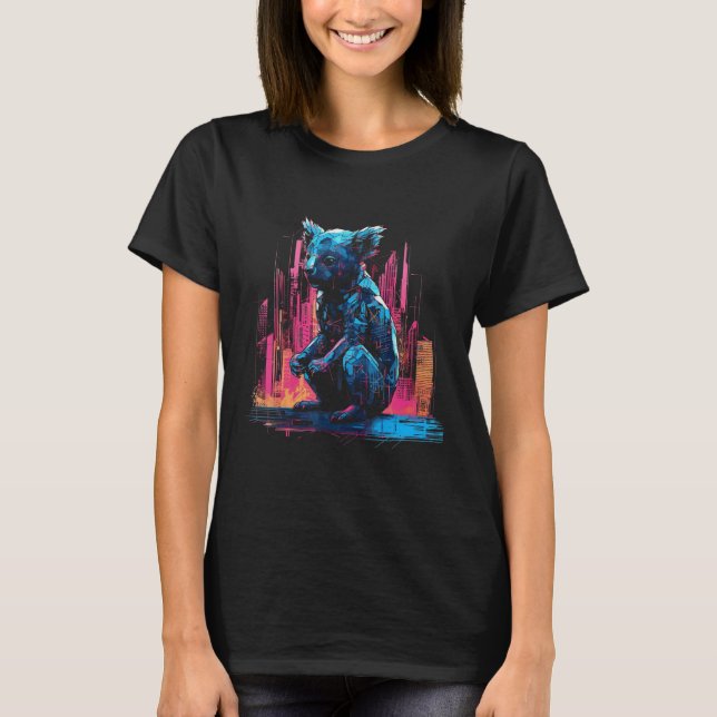 Koala Artwork - Architecture Animal Motif Art Anim T-Shirt (Front)