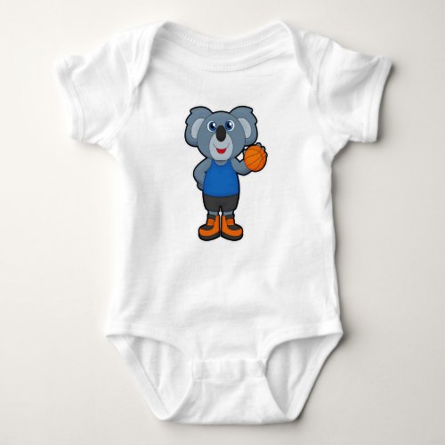 Koala as Basketball player with Basketball Baby Bodysuit