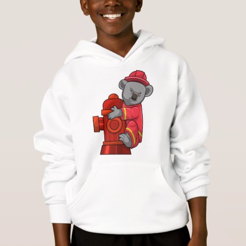 Koala as Firefighter with Fire hydrant Hoodie