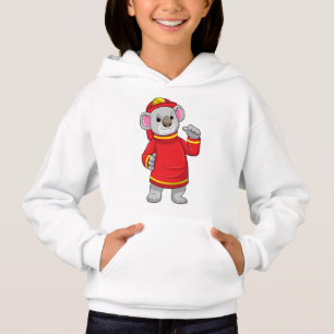 Koala as Firefighter with Helmet Hoodie