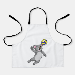 Koala as Volleyball player with Volleyball Apron