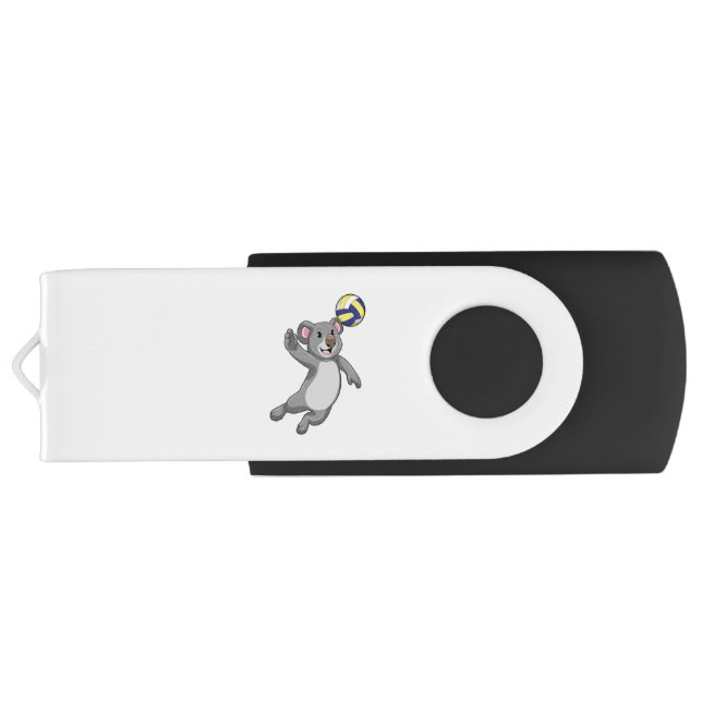 Koala as Volleyball player with Volleyball Flash Drive