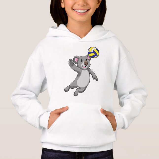 Koala as Volleyball player with Volleyball Hoodie (Front)