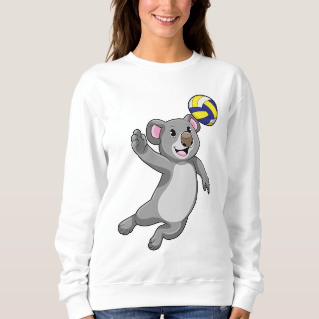 Koala as Volleyball player with Volleyball Sweatshirt (Front)