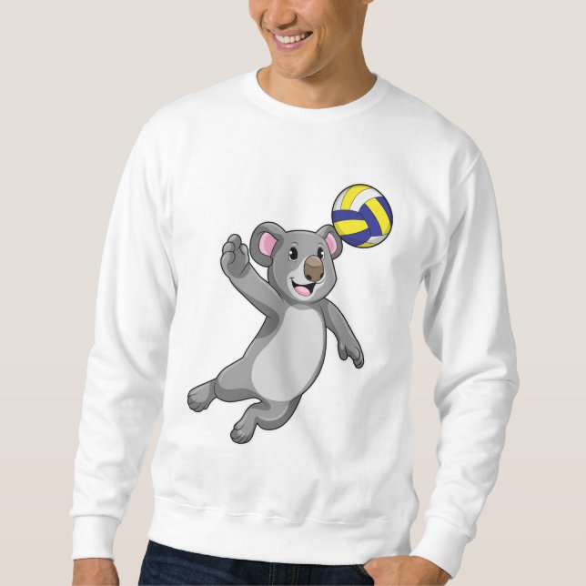 Koala as Volleyball player with Volleyball Sweatshirt (Front)