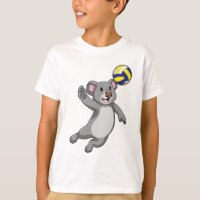 Koala as Volleyball player with Volleyball
