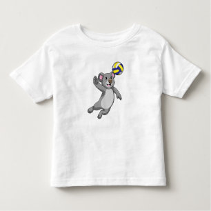 Koala as Volleyball player with Volleyball Toddler T-shirt