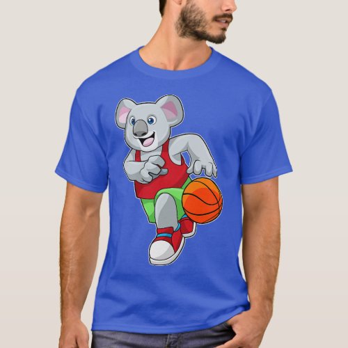 Koala at Basketball Sports T_Shirt