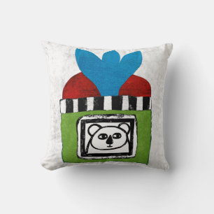 Koala At Home Throw Pillow