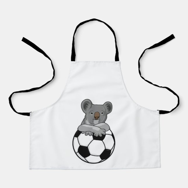 Koala at Soccer Sports Apron (Front)