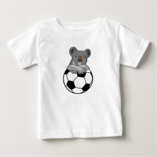 Koala at Soccer Sports Baby T-Shirt