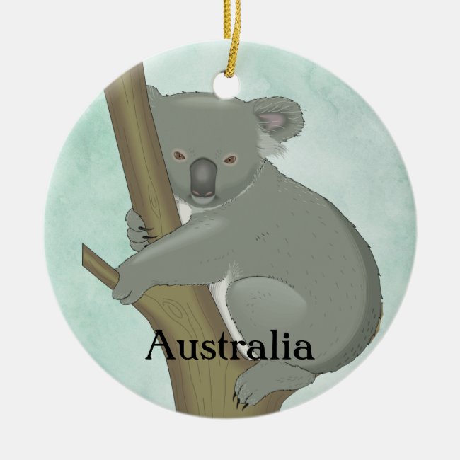 Koala Australia Design Ceramic Ornament