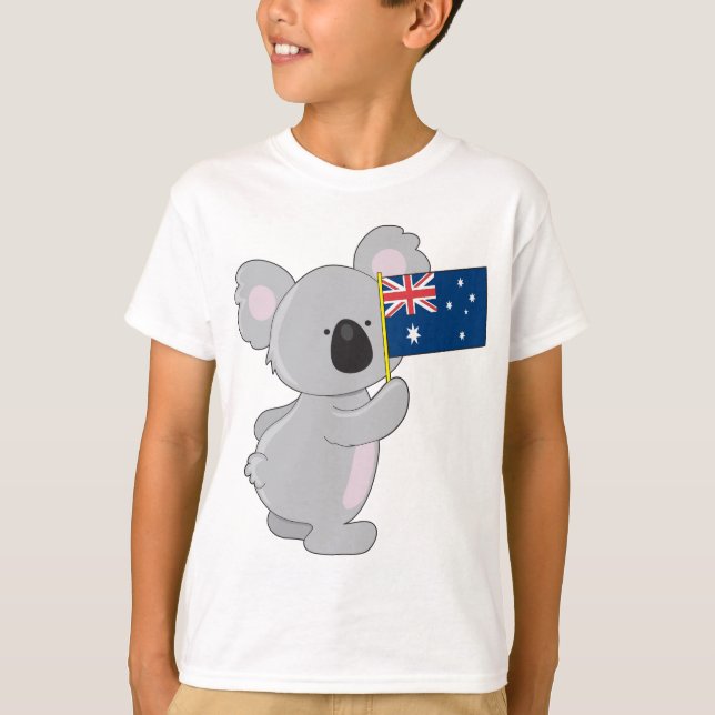 Koala Australian Flag T-Shirt (Front)