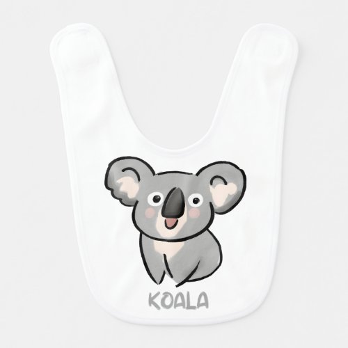 Koala baby bib for kids