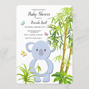 Koala Baby Shower Invitation