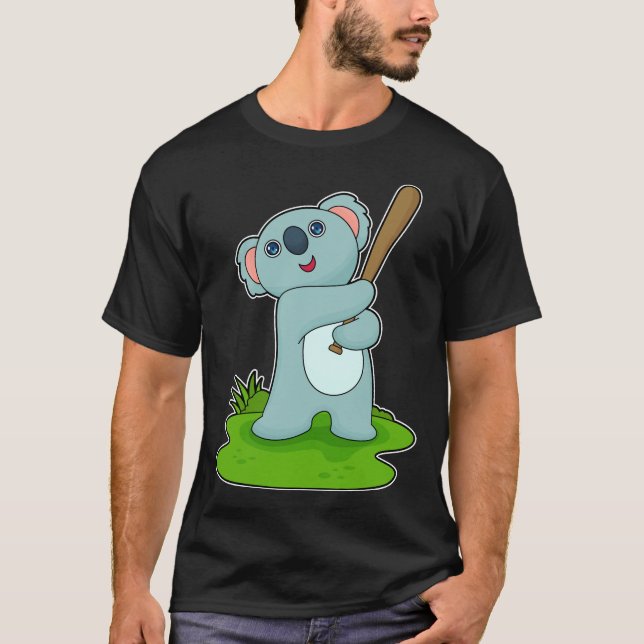 Koala Baseball Baseball bat T-Shirt (Front)