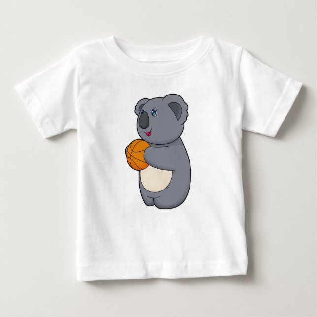 Koala Basketball player Basketball Baby T-Shirt (Front)