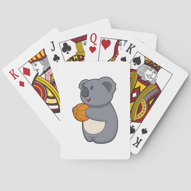 Koala Basketball player Basketball Poker Cards (Back)