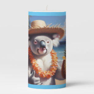 Koala,bear,animal,marsupial,cute,adorable,playful, Pillar Candle