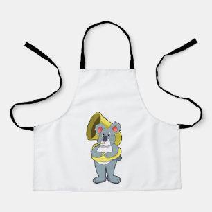 Koala bear at Music with Saxophone.PNG Apron