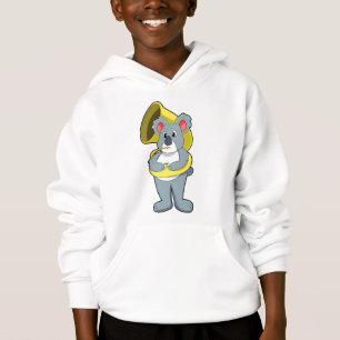 Koala bear at Music with Saxophone.PNG Hoodie