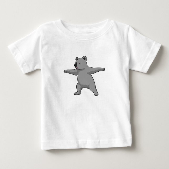 Koala bear at Yoga Fitness Baby T-Shirt (Front)