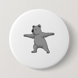 Koala bear at Yoga Fitness Button