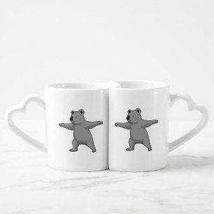 Koala bear at Yoga Fitness Coffee Mug Set