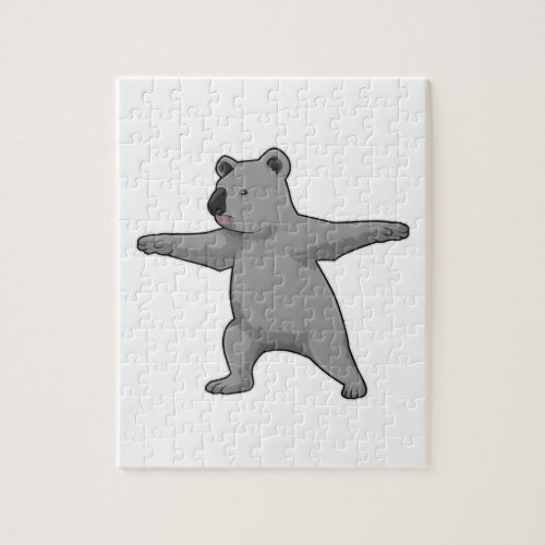 Koala bear at Yoga Fitness Jigsaw Puzzle