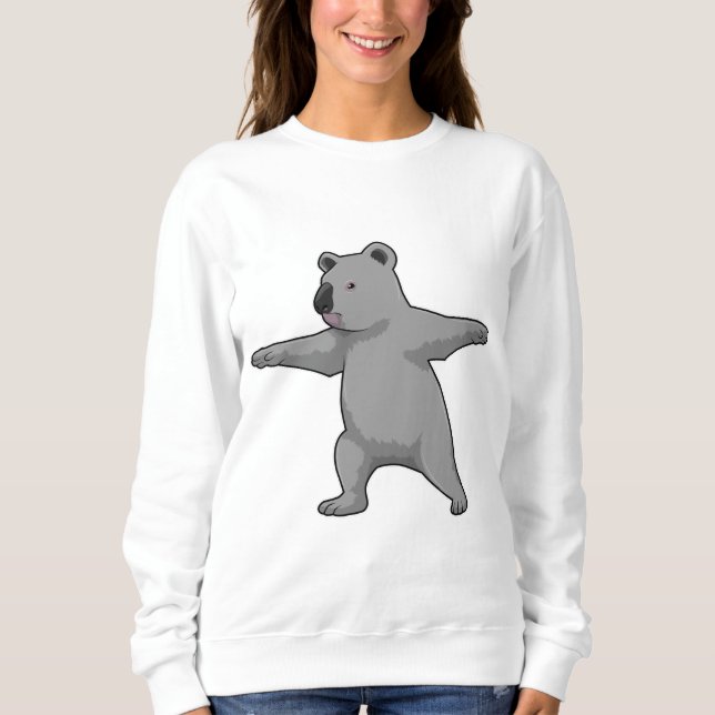 Koala bear at Yoga Fitness Sweatshirt (Front)